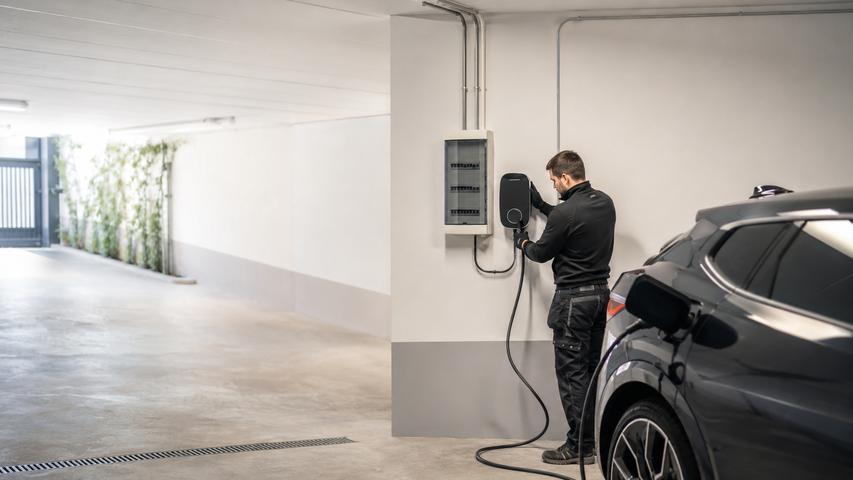 instalacio de Punto de Recarga para Coche Eléctrico